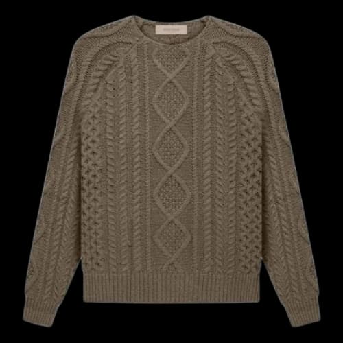 Fear of God Essentials FW22 Cable Knit 'Wood''