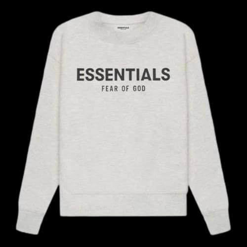 (GS) Fear of God Essentials SS21 Pull-Over Crewneck Light Heather Oatmeal