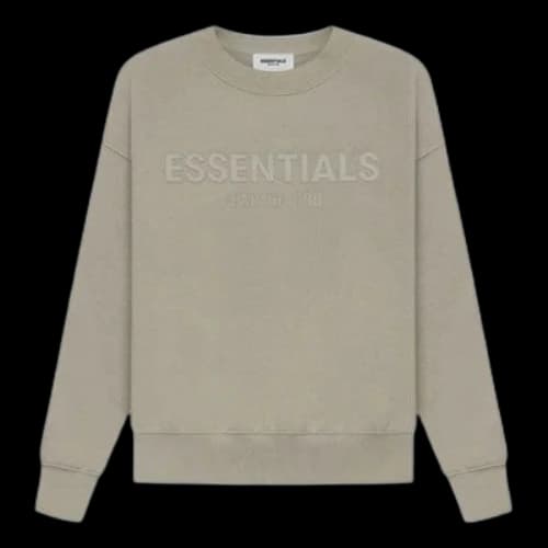 (GS) Fear of God Essentials SS21 Pull-Over Crewneck Moss