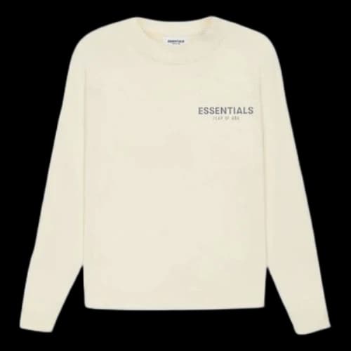 (GS) Fear of God Essentials SS21 Long Sleeve Tee Buttercream/Cream