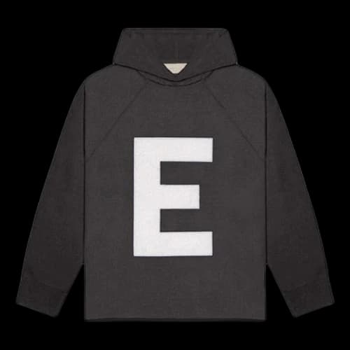 Fear of God Essentials SS22 Big E Knit Hoodie 'Iron Grey'