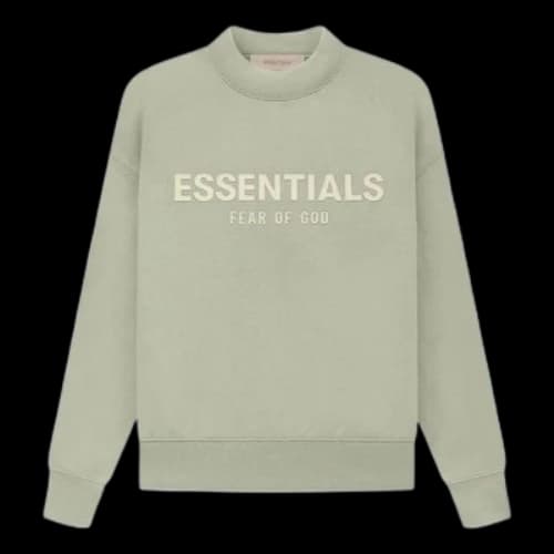 Fear of God Essentials SS22 Crewneck Sweatshirt 'Sea Foam'