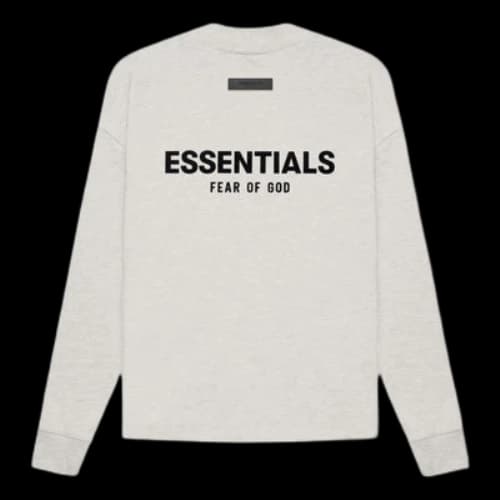 Fear of God Essentials SS22 Long Sleeves T-Shirt 'Light Oatmeal'