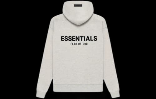 Fear of God Essentials SS22 Hoodie 'Light Oatmeal'