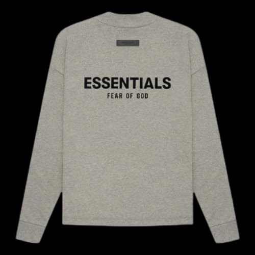 Fear of God Essentials SS22 Long Sleeve T-Shirt 'Dark Oatmeal'