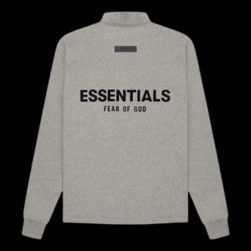 Fear of God Essentials SS22 Relaxed Mockneck Dark Oatmeal