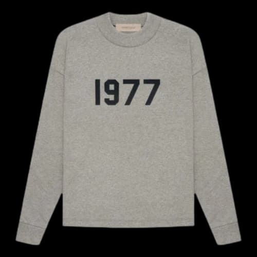 Fear of God Essentials SS22 Long Sleeve T-Shirt 1977 'Dark Oatmeal'