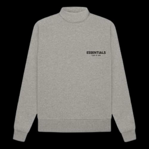 Fear of God Essentials SS22 Mockneck dark oatmeal