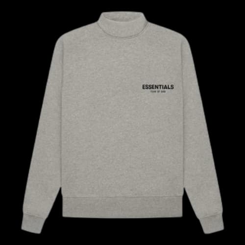Fear of God Essentials SS22 Mockneck Dark Oatmeal