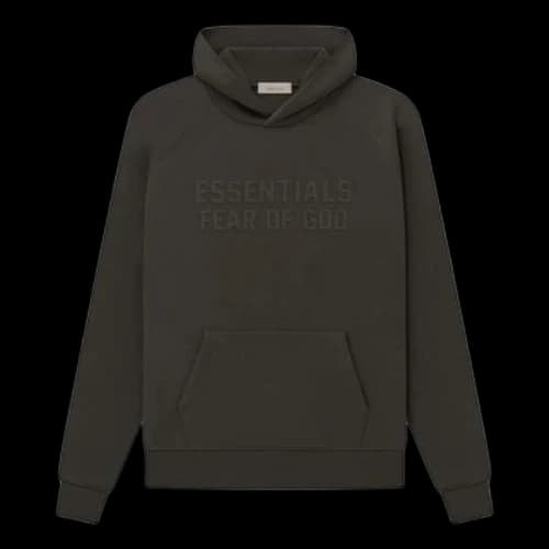 Fear of God Essentials SS23 Hoodie 'Off Black'