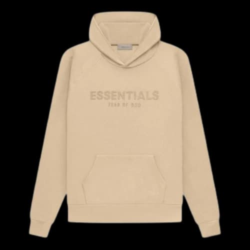 Fear of God Essentials SS23 waffle raglan Hoodie 'Sand'
