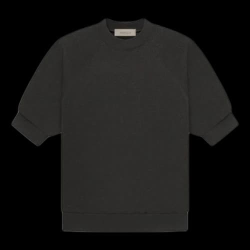 Fear of God Essentials SS23 Ss Waffle Sweatshirt 'Off Black'