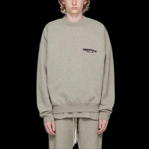 Fear of God Essentials SS23 Crewneck 'Dark Oatmeal'