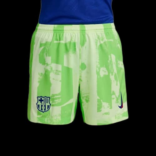 Nike FCDri Fit Barcelona 2024/25 Stadium Third Soccer Bottom Women's Light Yellow / Stone Gray / Vintage