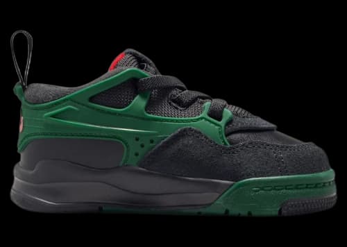 Jordan 4 RM Black Gorge Green Varsity Red (TD)