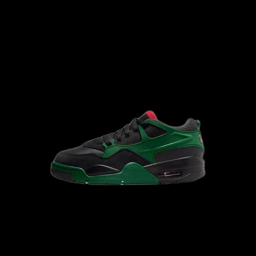 Jordan 4 RM Black Gorge Green Varsity Red (GS)