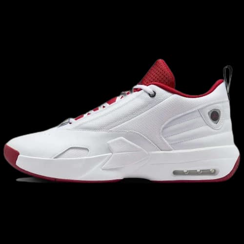 Jordan Max Aura 6 White Black Gym Red