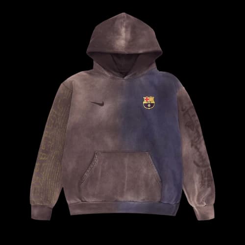 Nike FC Barcelona x Cactus Jack Split-Dye Crest Hoodie 'Brown'