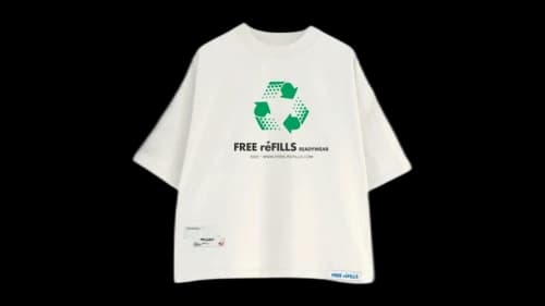 Free Refills FRR Tee White