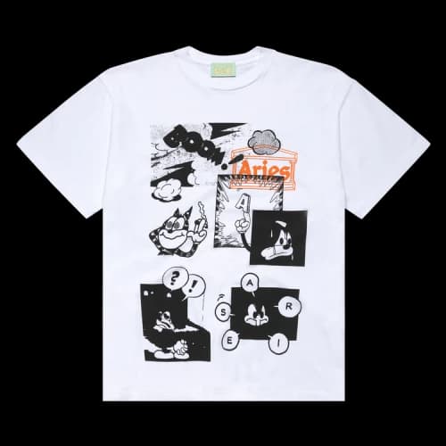 Aries Comic Tee 'White'
