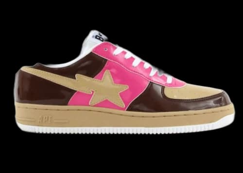 A Bathing Ape Bape Sta Low Coffee Pink