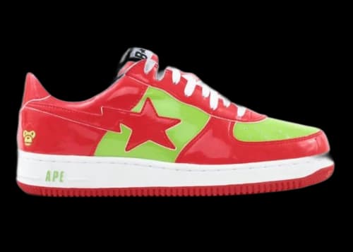 A Bathing Ape Bape Sta Low Baby Milo Red Green