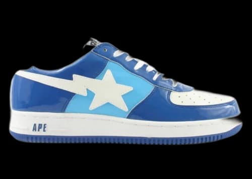 A Bathing Ape Bape Sta Low White Blue