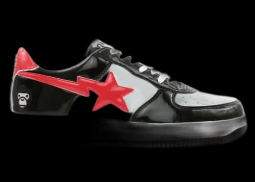 A Bathing Ape Bape Sta Low Baby Milo Grey Red