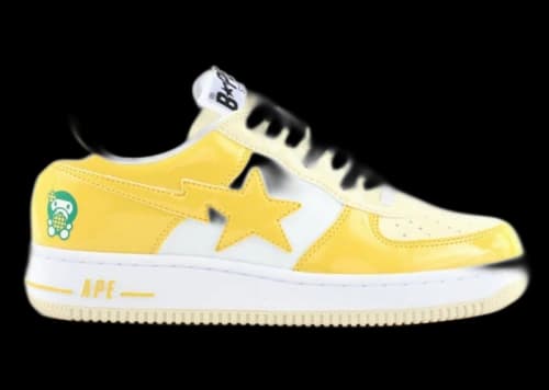 A Bathing Ape Bape Sta Low Baby Milo White Yellow