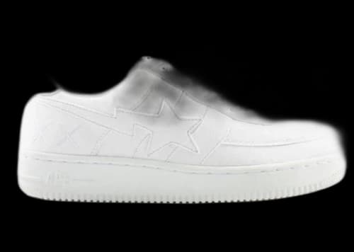 A Bathing Ape Bape Sta Low KAWS White Suede