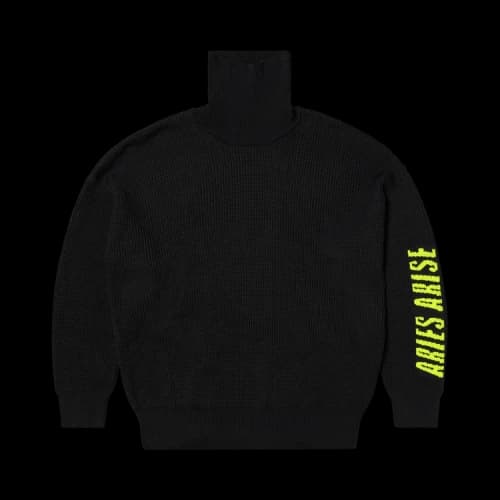 Aries Rib Press Gothic Knit 'Black'
