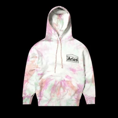Aries Tie Dye Temple Hoodie 'Multicolor'