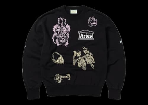 Aries Cybin Sweatshirt Black