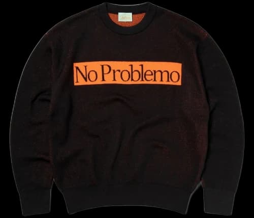 Aries Recycled Problemo Knit Jumper Black