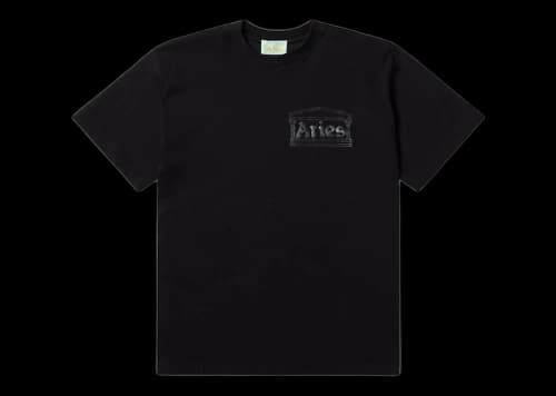 Aries Temple SS Tee Black (FW22)