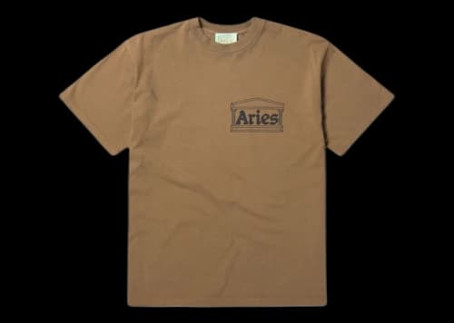 Aries Temple SS Tee Camel (FW22)