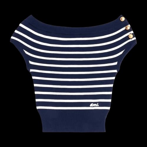 Ami Sailor Top 'Blue/White'