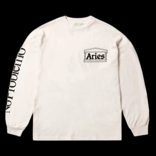 Aries Rat Long-Sleeve Tee 'Pale Pink'