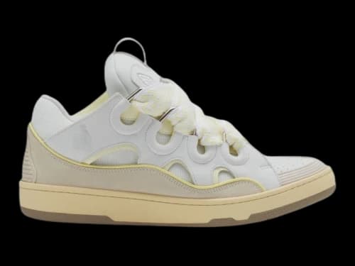 Lanvin Leather Curb White Beige