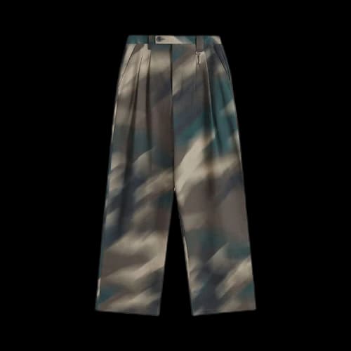 Reese Cooper Pleated Trouser 'Blurred Camo'