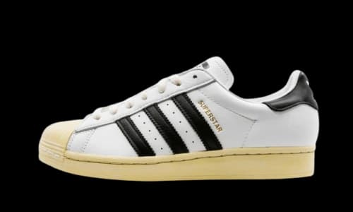 adidas Superstar White Black Aged Sole