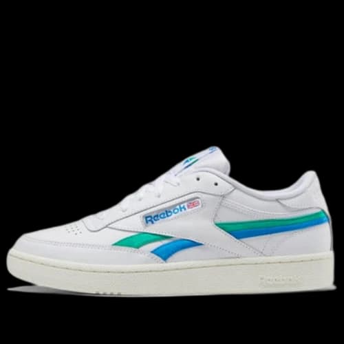 Reebok Club C Revenge Running Shoes White/Green/Blue