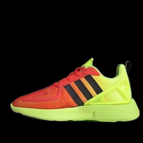 (GS) adidas originals ZX 2K Flux J 'Orange Green Black'