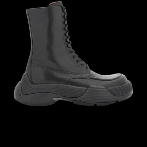 Lanvin Flash-X Bold Lace Up Leather Boot 'Black' (Women's)