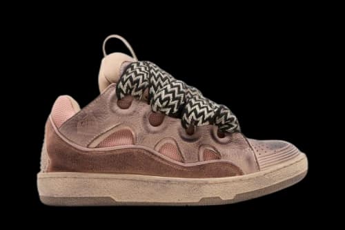 Lanvin Curb Sneaker 'Distressed - Pink' (Women's)