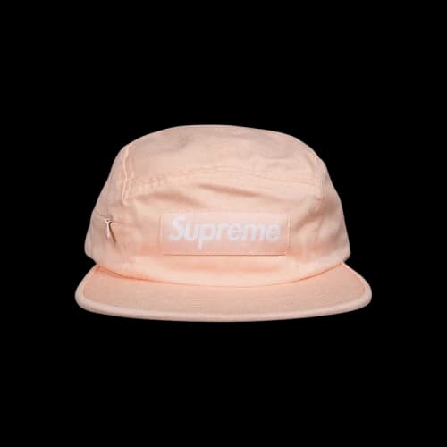 Supreme Side Zip Camp Cap 'Peach'