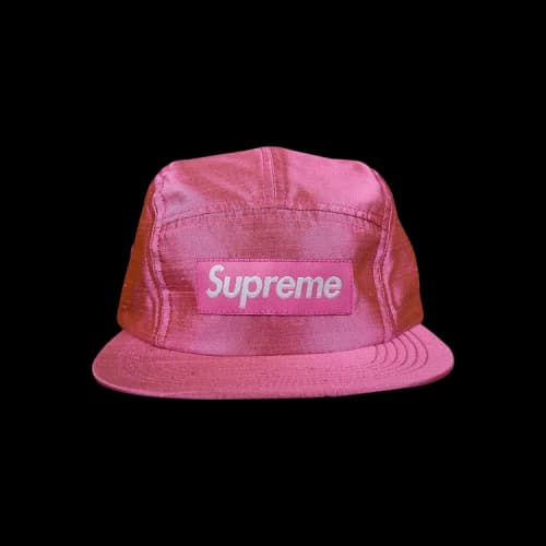 Supreme Raw Silk Camp Cap 'Pink'