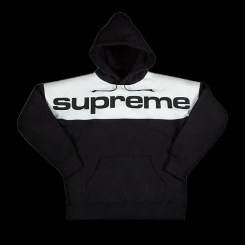 Supreme Blocked Hooded Sweatshirt 'Black'