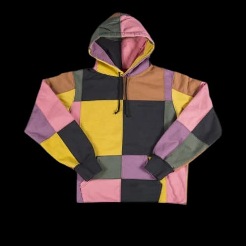 Supreme Patchwork Hooded Sweatshirt 'Black'