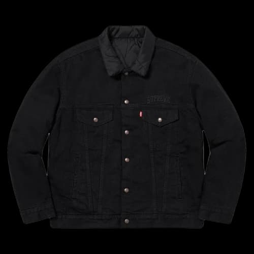 Supreme x Levi's Quilted Reversible Trucker 'Washed Black'